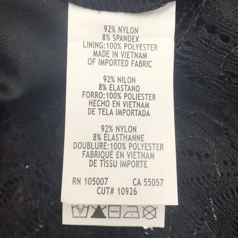 Marina long black lace all lined,NWT - Picture 8 of 8